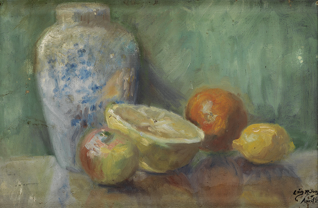 LOÏS MAILOU JONES (1905 - 1998) Still Life with Grapefruit.